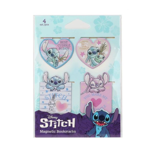 DISNEY FASHION - ZAKŁADKI MAGNETYCZNE 4 SZT. MIX - WZÓR 1 - STITCH /12