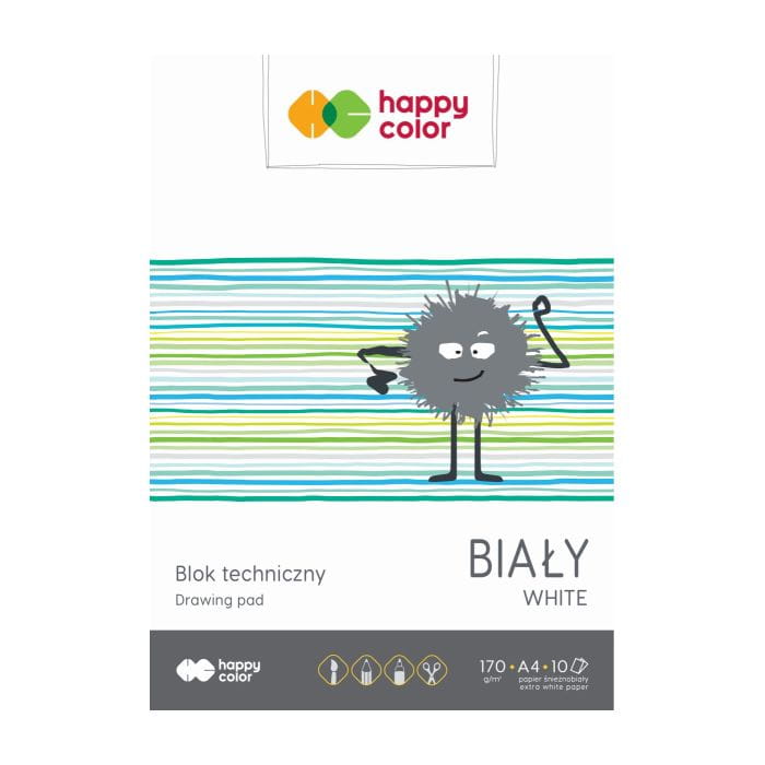 Happy Color Blok techniczny A4- białe kartki
