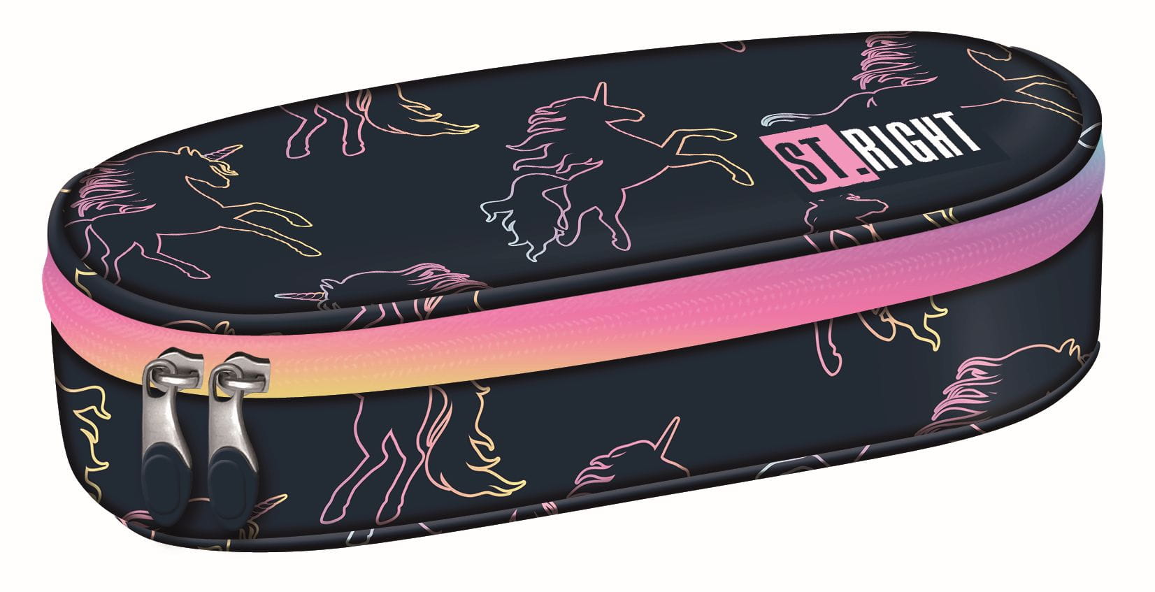 PIÓRNIK SASZETKA USZTYWNIONA Z WEWNĘTRZNĄ KLAPKĄ PC-01 DREAM UNICORN m