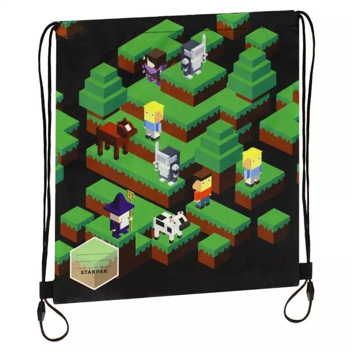 Worek szkolny na ramię. Pixel Game Giagonal Starpak