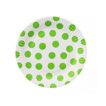 TALERZYKI GROSZKI 18CM 6SZTUK PISTACJA