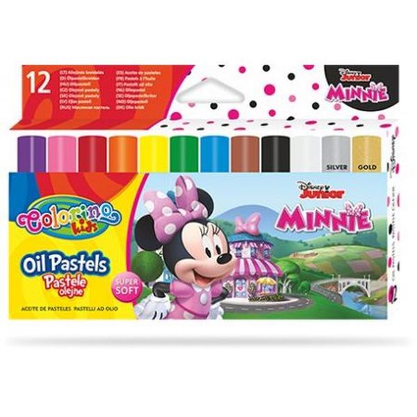 DISNEY KIDS COLORINO - PASTELE OLEJNE TRÓJKĄTNE 12 KOL. / MINNIE / /12