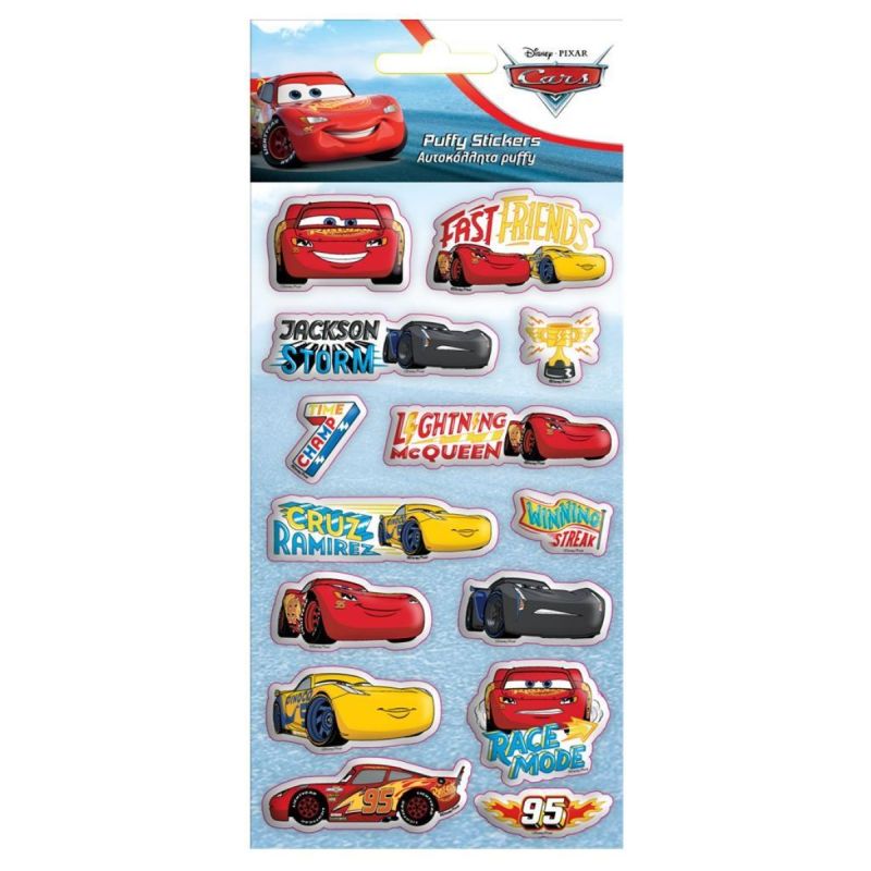 Diakakis NAKLEJKI WYPUKŁE CARS
