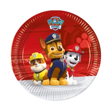 Talerzyki papierowe "Paw Patrol - Ready For Action", 20 cm, 8 szt. @
