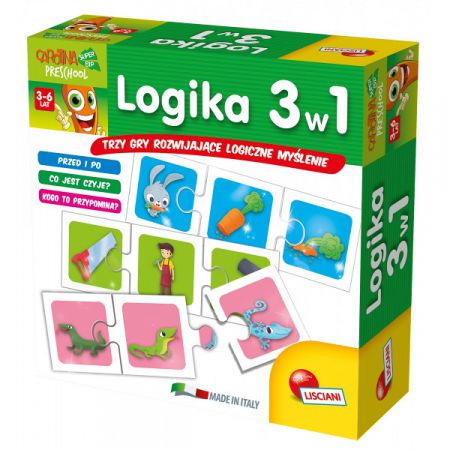 Gra Logika 3w1 Carotina, Lisciani