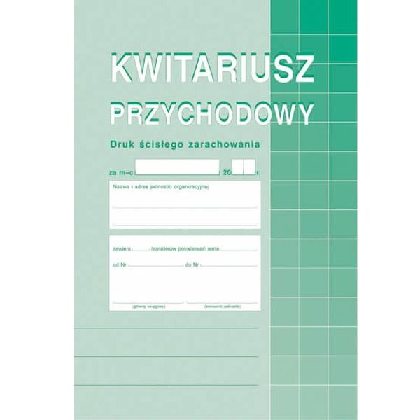 KWITARIUSZ PRZYCHODOWY A5 /NUMEROW/ 400-3