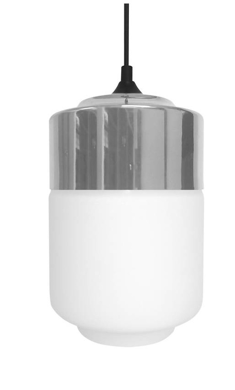 Lampa sufitowa wisząca 1xE27 biały/chrom MASALA