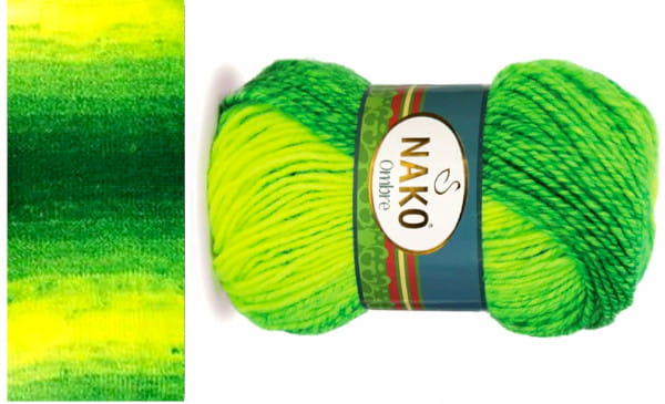 WŁÓCZKA NAKO OMBRE kol.20805 neonowa