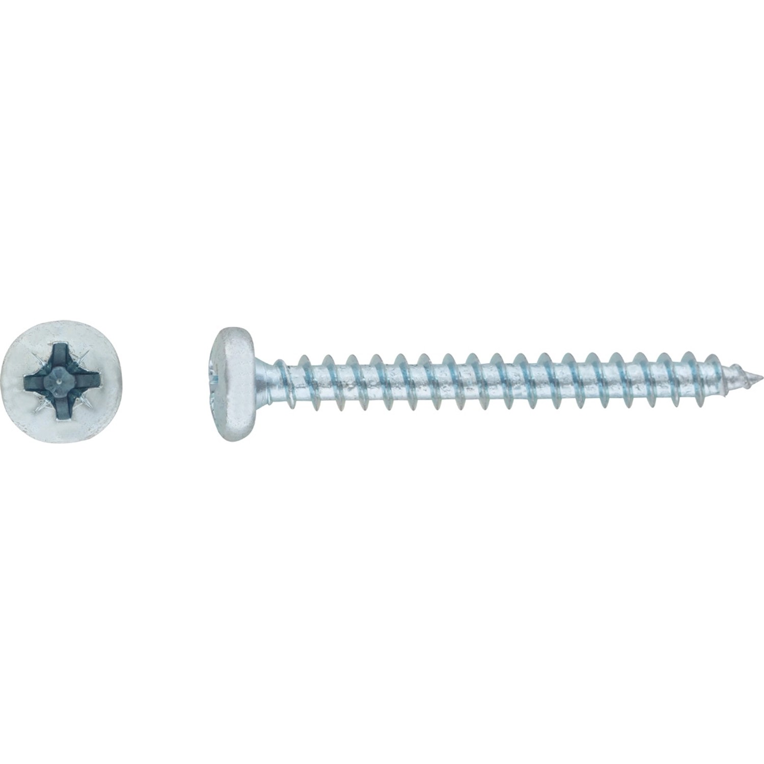 LUX Wkręt uniwersalny z łbem walec PZ 3,5 mm x 12 mm ocynk 50 szt