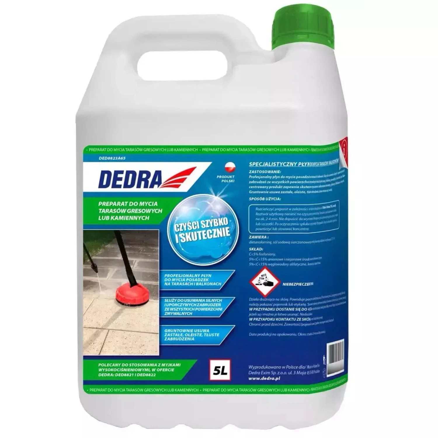 Dedra Środek myjący do kamienia/gresu tarasowego - 5 l