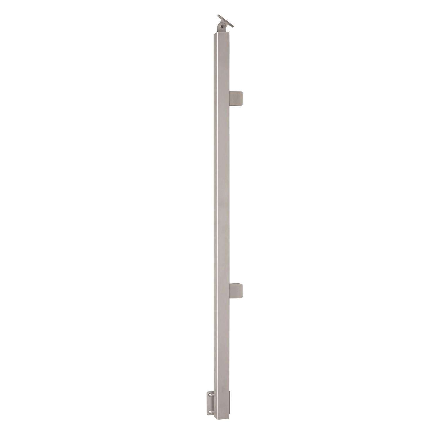 Kornik Słupek płaski pionowy do szyby lewy nierdzewny inox 1200 mm
