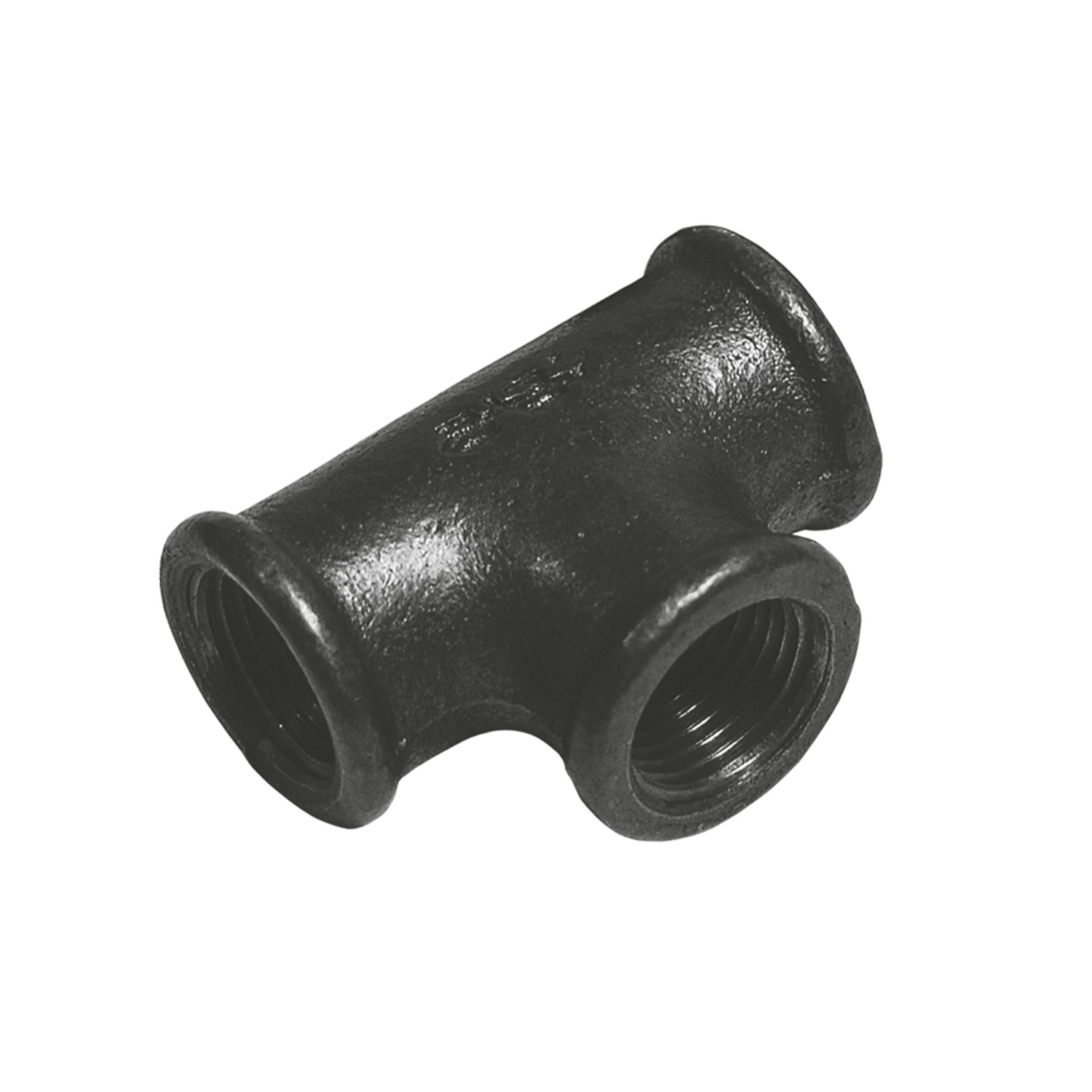 Trójnik 1/2" żeliwny czarny