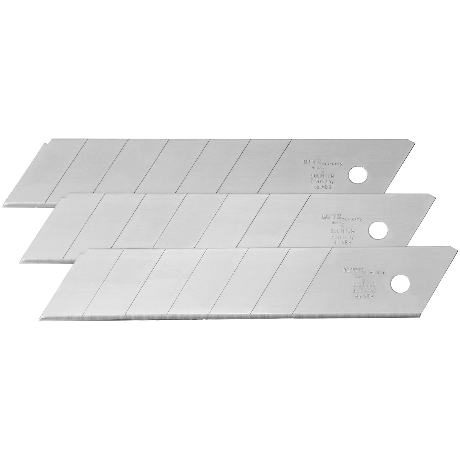 LUX Zestaw ostrzy łamanych 25 mm 3 sztuki