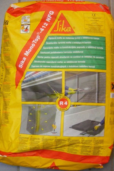 ZAPRAWA Z DODATKIEM INHIBITORÓW KOROZJI SIKA MONOTOP 412 NFG 25KG