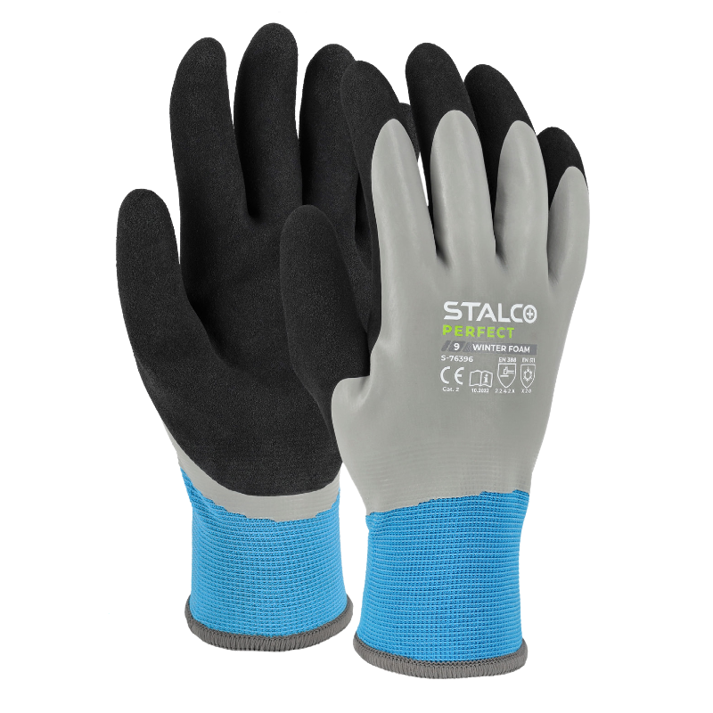 STALCO RĘKAWICE POLIESTROWE OCIEPLANE WINTER FOAM ROZM 10