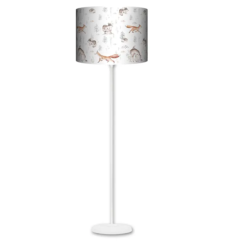 Lampa stojąca MAXI Skandinavian Forest na bieli - kolor podstawy biały FL