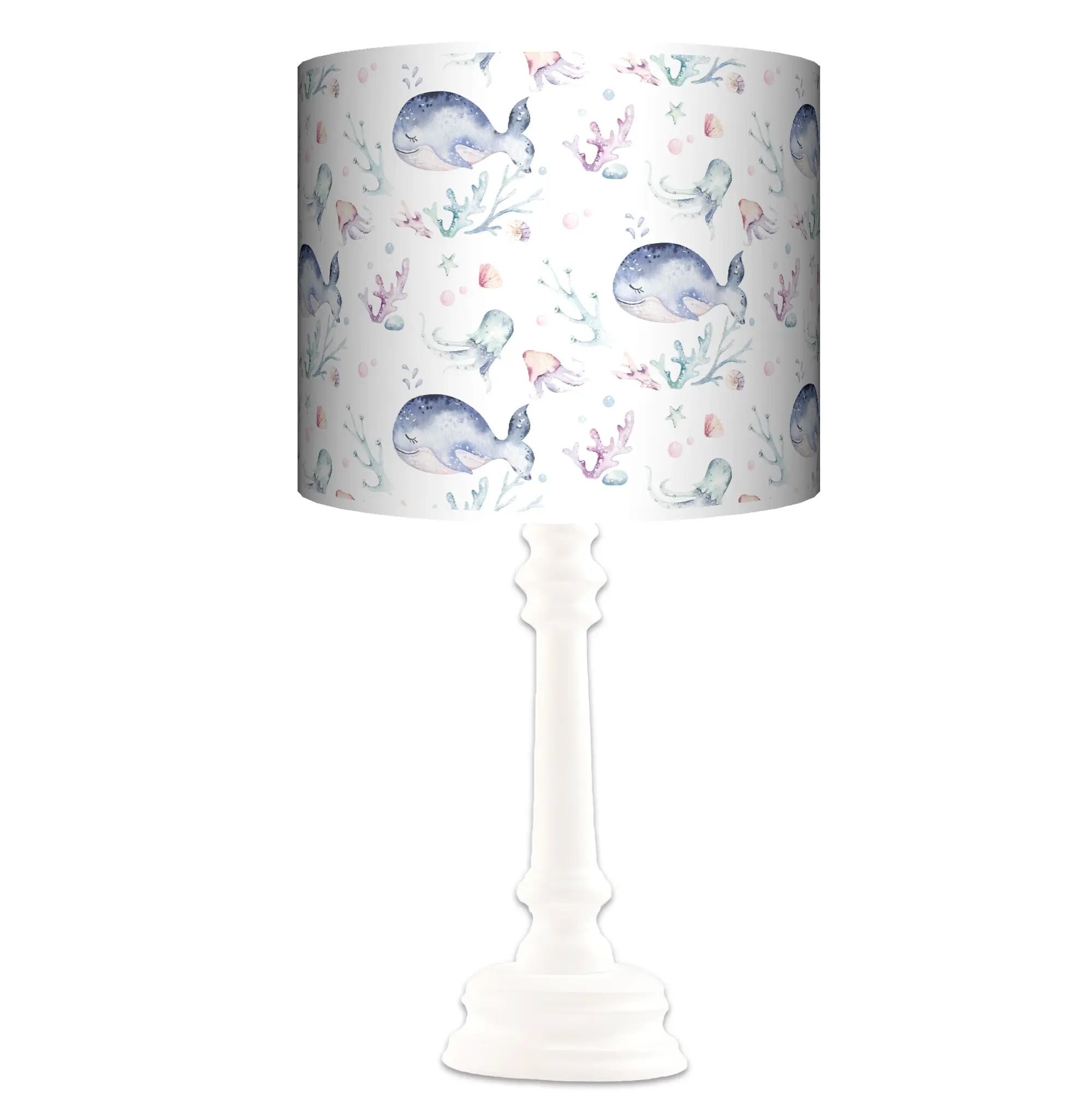 Lampa stojąca QUEEN Morska Przygoda - kolor podstawy biały FL