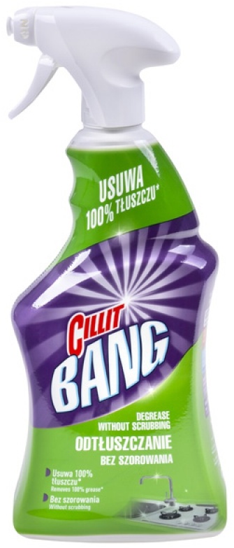 Środek do czyszczenia Cillit Bang Tłuszcz i Smugi, z rozpylaczem, 750ml
