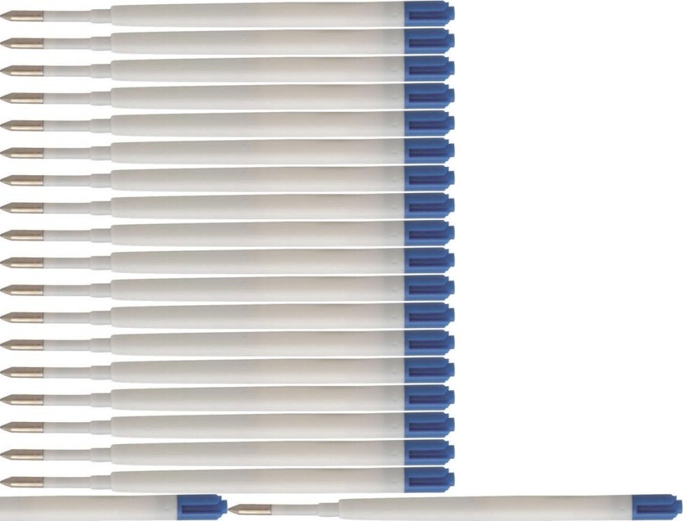 20x Wkład do długopisu MemoBe, 95mm, 0.7mm, 20 sztuk, niebieski
