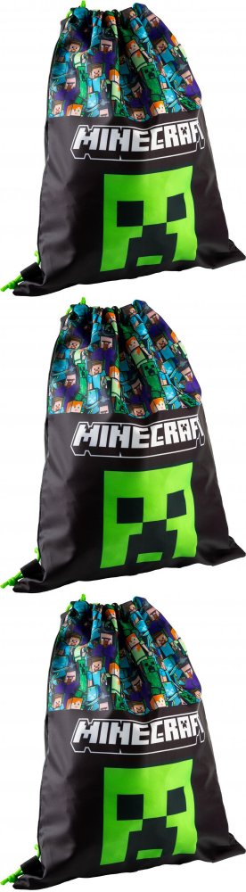 3x Worek na buty Astra Minecraft, 40x33cm