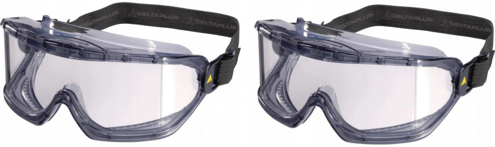 2x Gogle ochronne Delta Plus Galeras Clear, bezbarwny