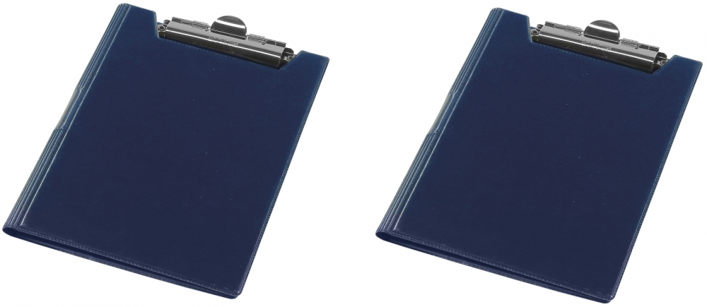 2x Clipboard Panta Plast Fokus, z okładką, A5, granatowy
