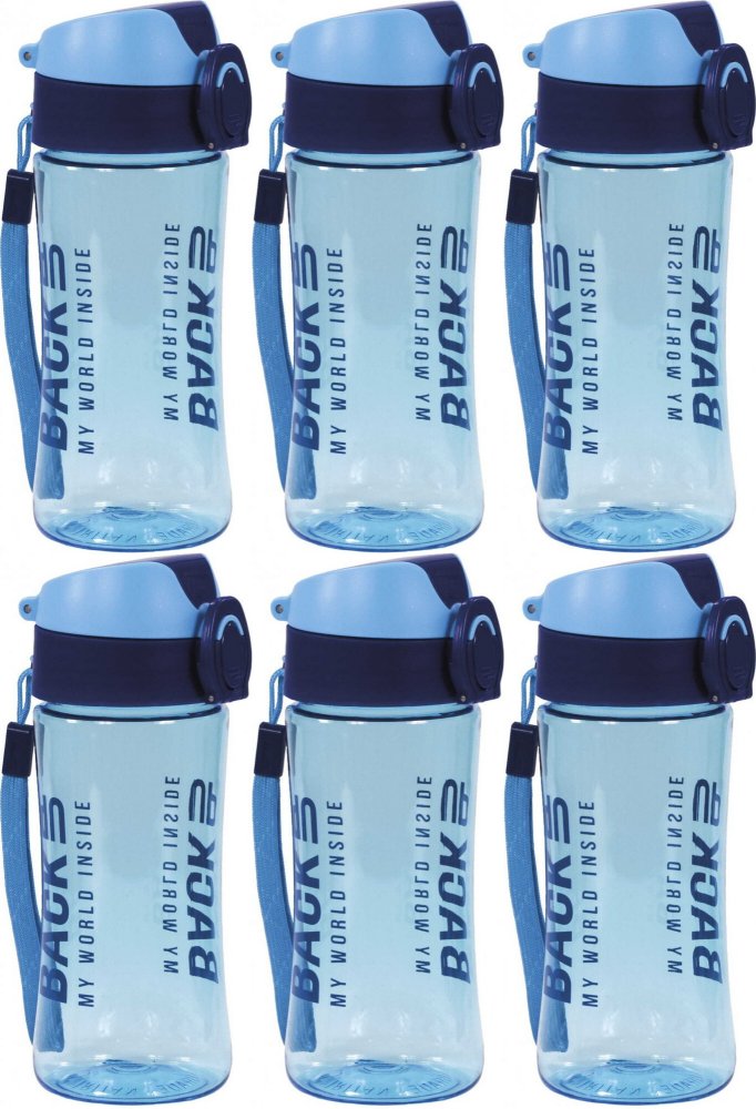 6x Bidon BackUP 6, model A 58, 400ml, niebieski