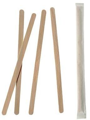 Mieszadełka jednorazowe Papstar, 11cm, drewno, 1000 sztuk