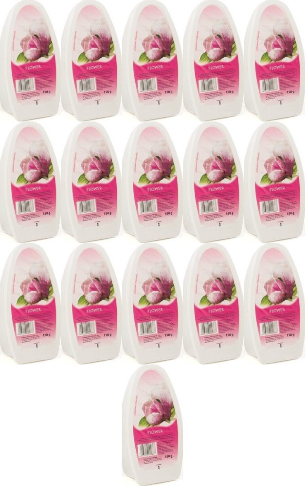 16x Odświeżacz powietrza Flower, kwiatowy, żel, 150g