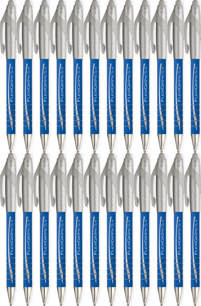 24x Długopis automatyczny Paper Mate, FlexGrip Elite, niebieski