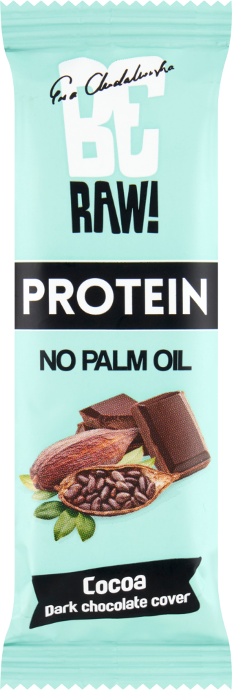 Baton proteinowy 26% BeRAW, kakao, bez cukru, 40g
