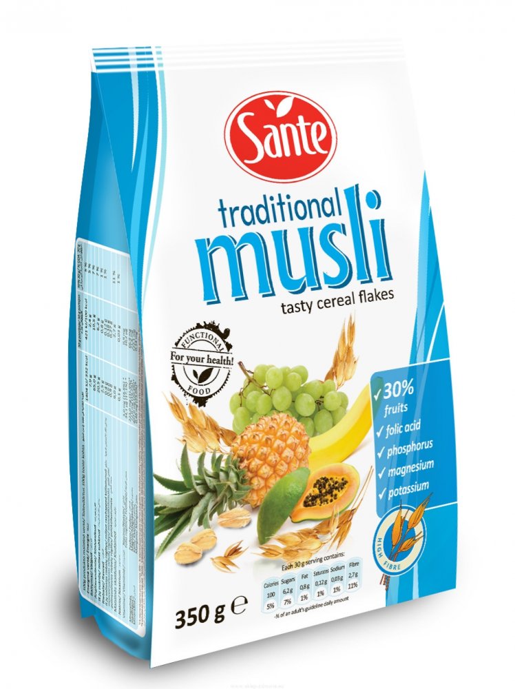 Musli Sante, tradycyjne, 350g