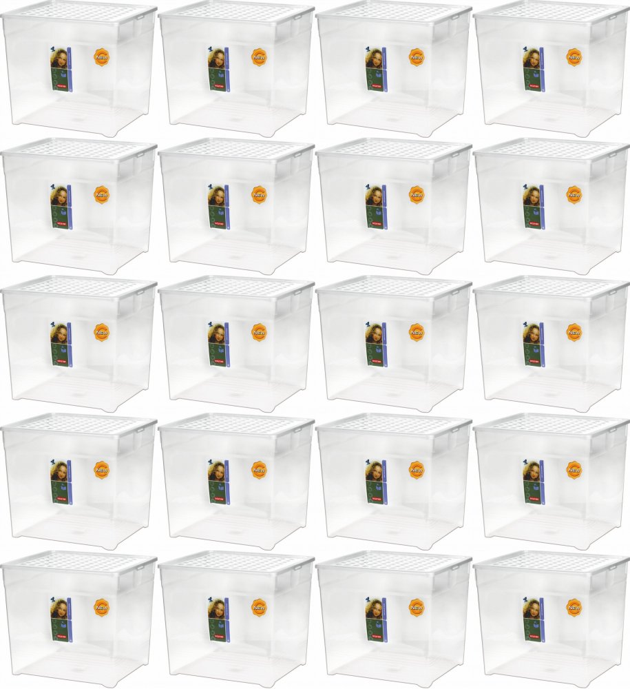 20x Pojemnik Curver, 39.5x34.2x34.3cm, 33l, przezroczysty