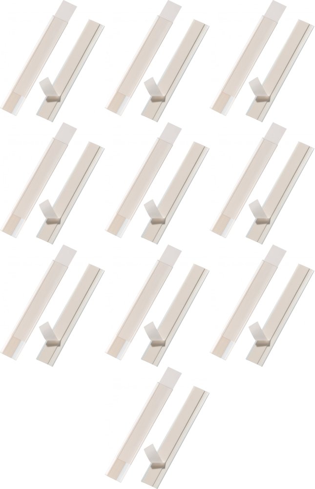 10x Listwa samoprzylepna Durable Scanfix, 30x200mm, 5 sztuk, transparentny