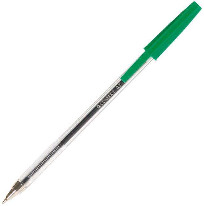 Długopis Q-Connect, 0.7mm, zielony