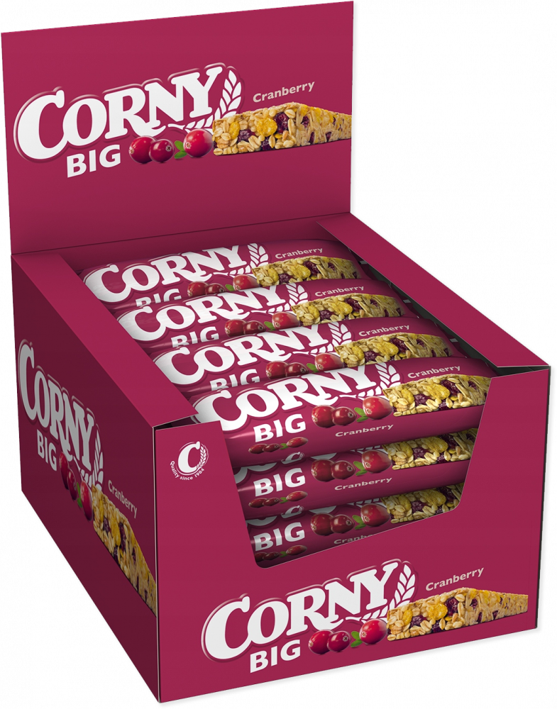 24x Baton zbożowy Corny Big z żurawiną, 50g