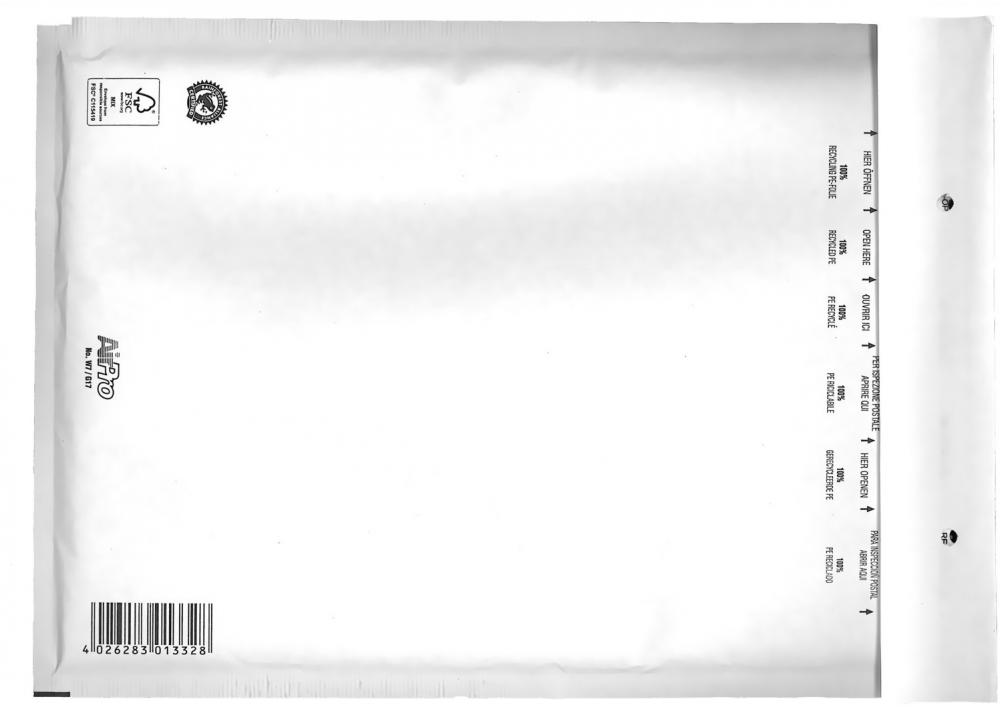 Koperta bąbelkowa Bong AirPro, G17, 250x350mm [W7], 100 sztuk, biały