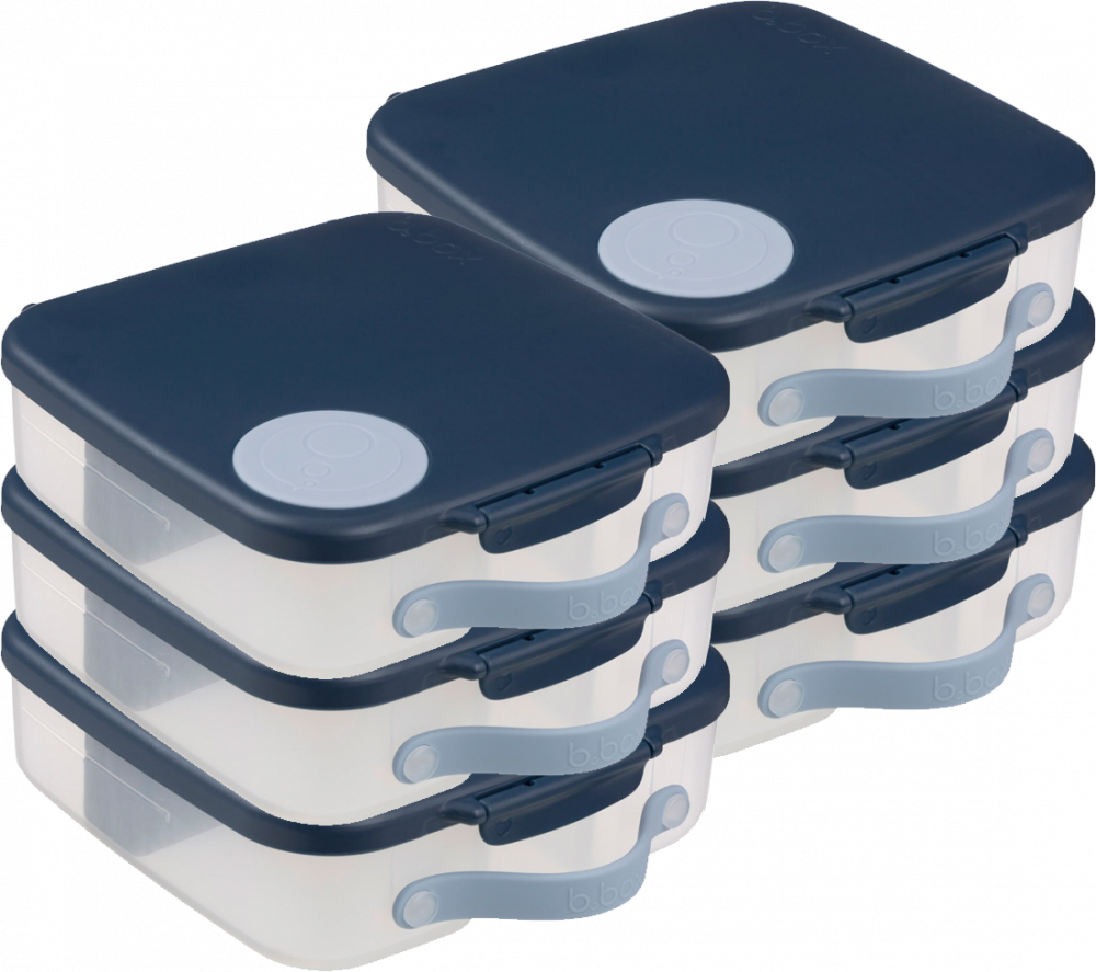 6x Lunchbox B.Box, z wkładem chłodzącym, 2l, Midnight