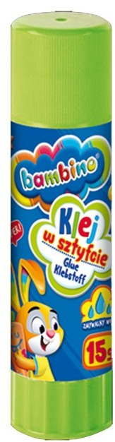 Klej w sztyfcie Bambino Zwierzaki Uczniaki, 15g