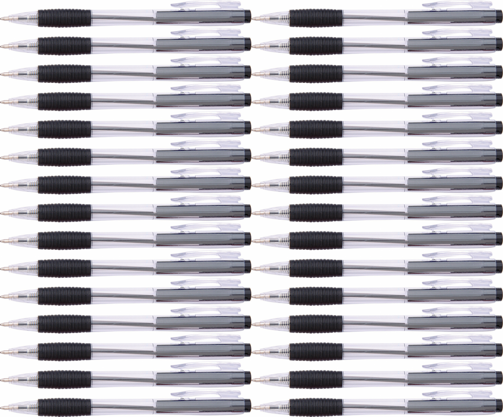 50x Długopis automatyczny Office Products, 0.7mm, czarny