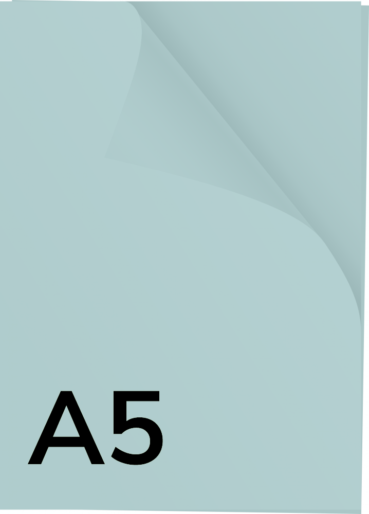 Papier kolorowy Rainbow, A5, 80g/m2, 500 arkuszy, błękitny (R84)