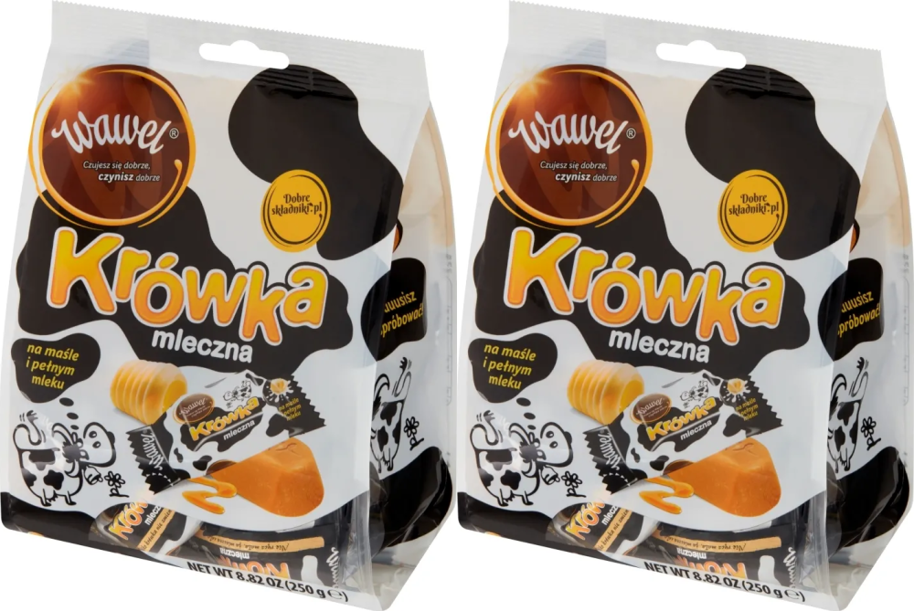 2x Cukierki Krówka Wawel, mleczny, 250g