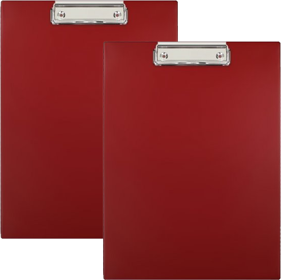 2x Clipboard Biurfol, A4, bordowy