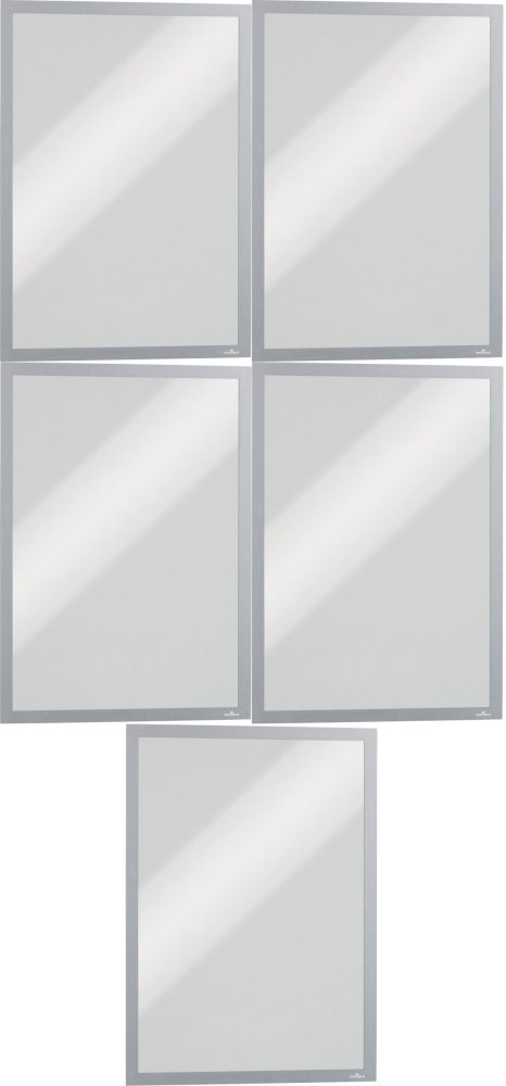 5x Ramka magnetyczna Durable Duraframe Magnetic, A3, 5 sztuk, srebrny