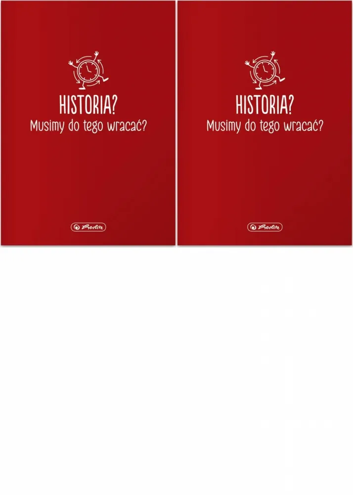 2x Zeszyt przedmiotowy w kratkę Herlitz Historia, A5, miękka oprawa, 60 kartek, czerwony ciemny