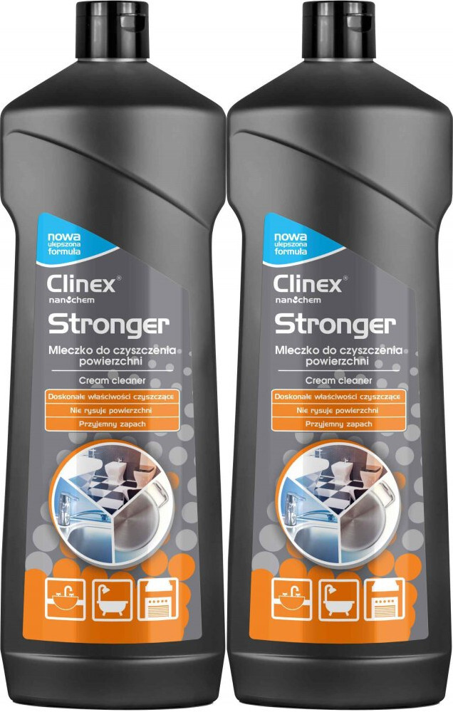 2x Mleczko do czyszczenia Clinex Stronger, 750 ml