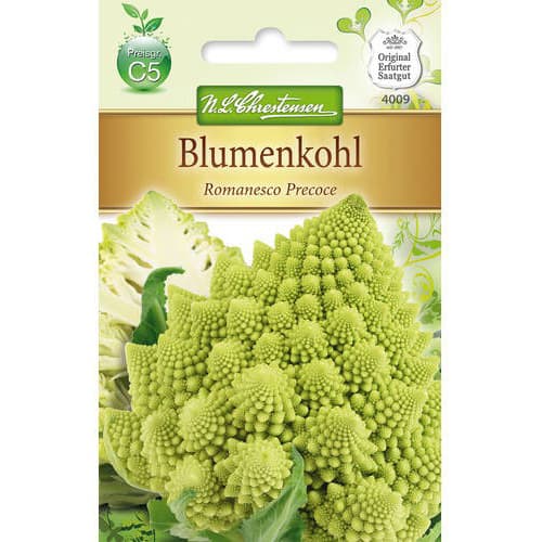 1 pac, Conopidă Romanesco Precoce - Semințe: Mod de ambalare: 1 pac