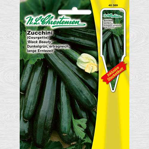 1 pac, Dovlecel zucchini Black Beauty - Semințe: Mod de ambalare: 1 pac