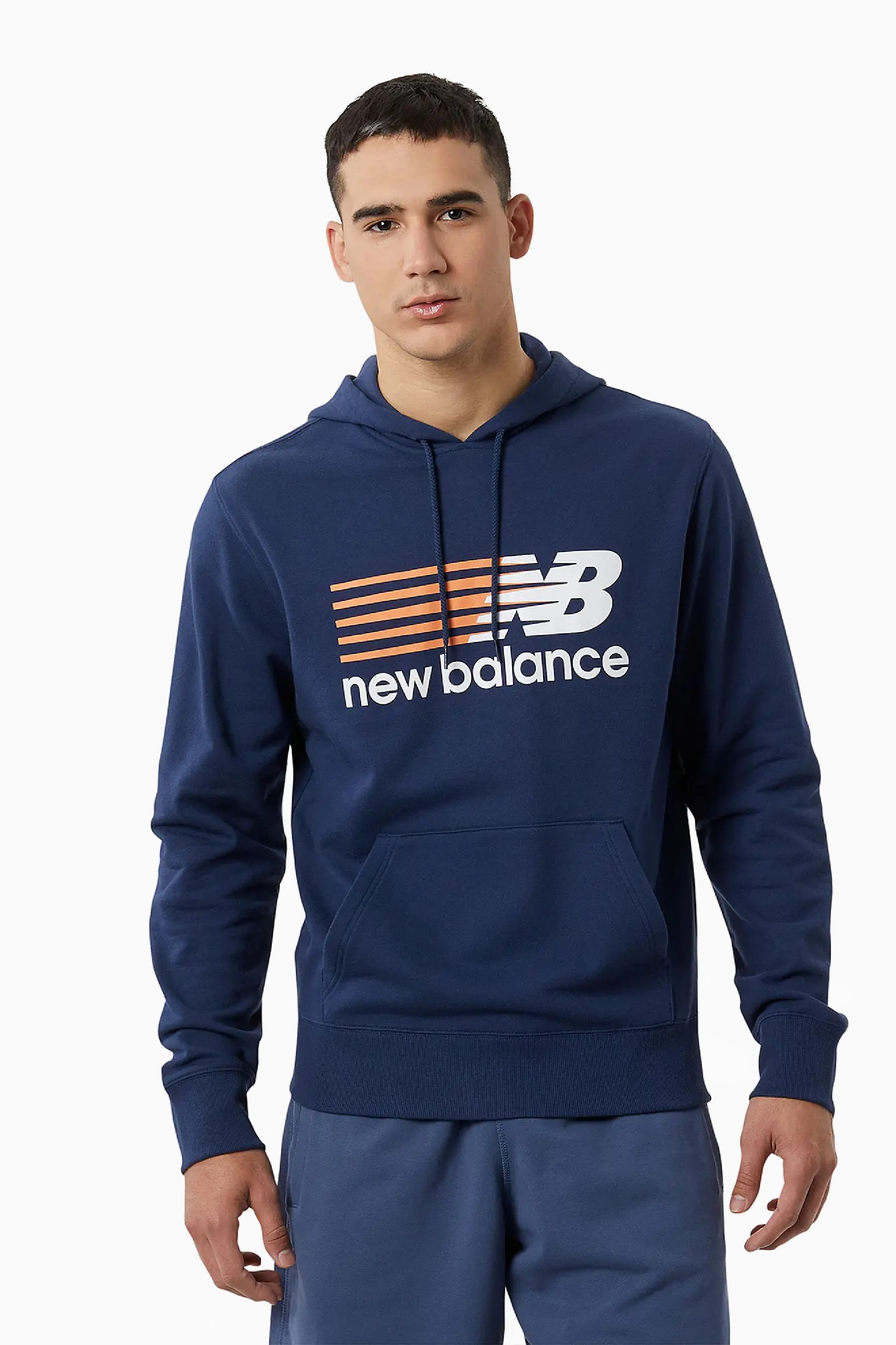 Bluza z kapturem New Balance Classic - Granatowy