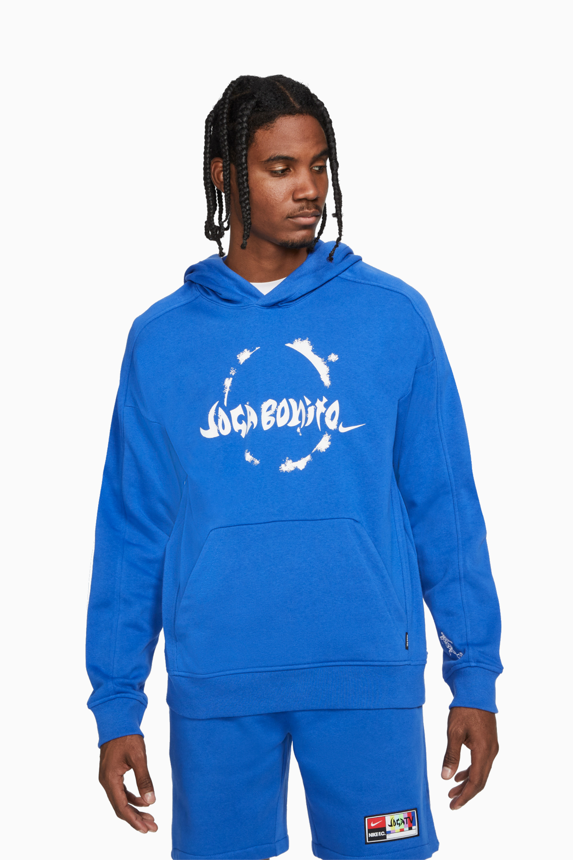 Bluza z kapturem Nike F.C. Essential Fleece - Niebieski